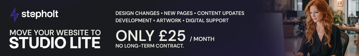 Move your website to Studio Lite — only £25 per month